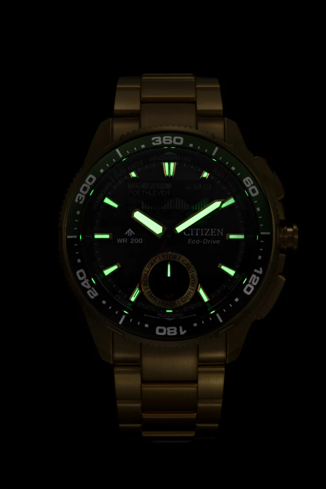 CITIZEN JV3002-51E Eco-Drive Solar Watch Marine Series Combination Design Wave Tracker Water Resistant - Image 3