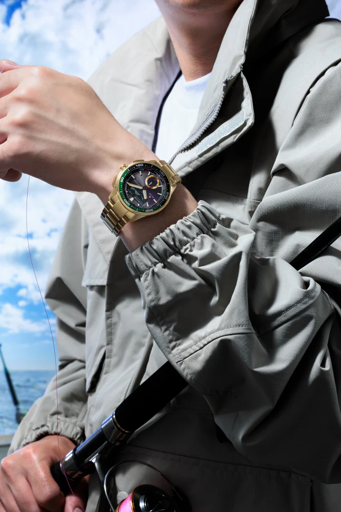 CITIZEN JV3002-51E Eco-Drive Solar Watch Marine Series Combination Design Wave Tracker Water Resistant - Image 5