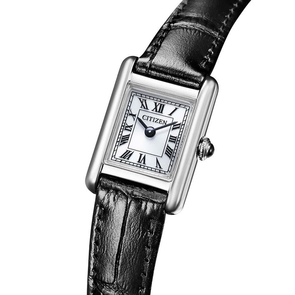 Citizen Kii: EG2790-12A Quartz Classic Square Eco-Drive Leather Strap Ladies Watch 2026.2.12 release - Image 4