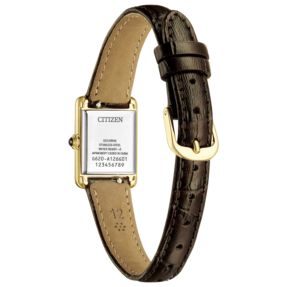 Citizen Kii: EG2797-13A Quartz Classic Square Eco-Drive Leather Strap Ladies Watch 2026.2.12 release - Image 2