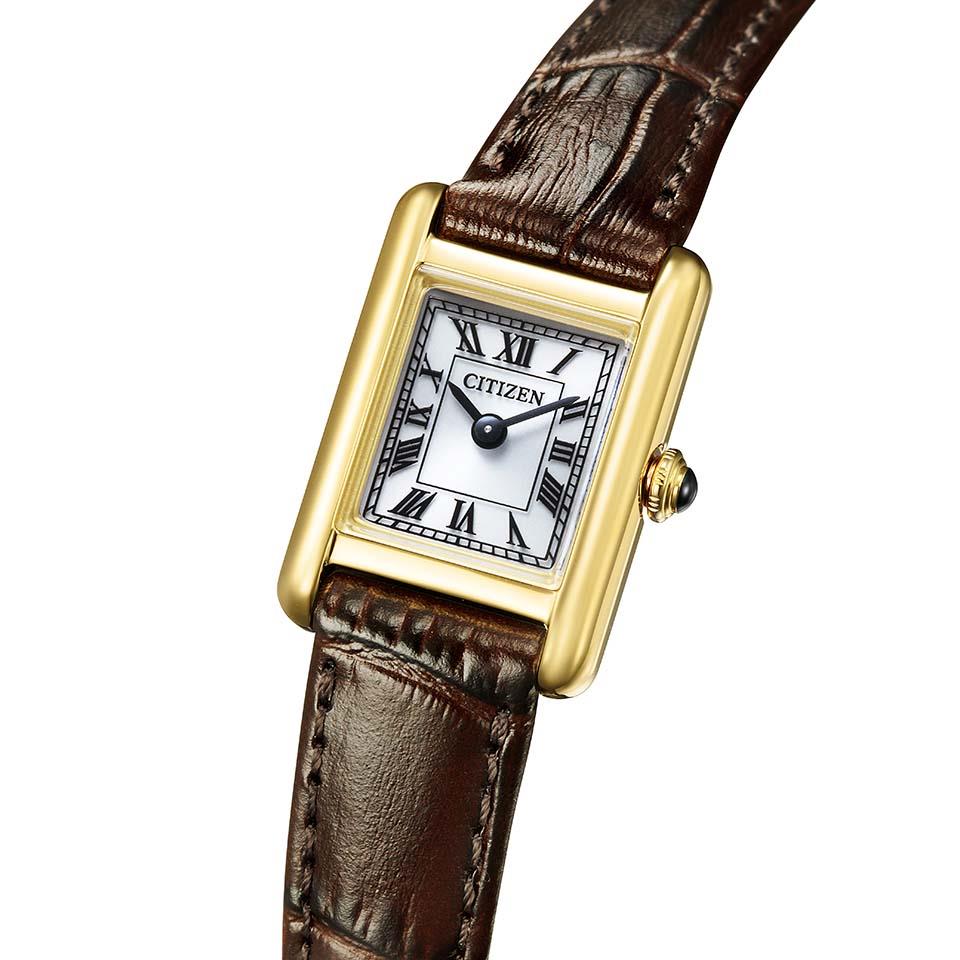 Citizen Kii: EG2797-13A Quartz Classic Square Eco-Drive Leather Strap Ladies Watch 2026.2.12 release - Image 4