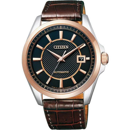CITIZEN NB1044 01E Men's Mechanical Watch with Stainless Steel Case, Automatic Movement, and Elegant Black Dial for Timeless Style
