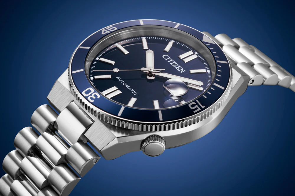 CITIZEN NJ0230-59L Mechanical Movement Stainless Steel Case Blue Dial Water Resistant 40mm - Image 7