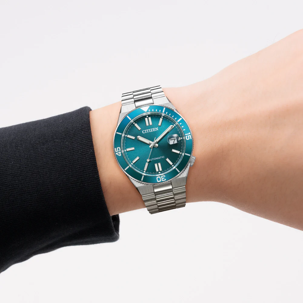 CITIZEN NJ0231-56L Mechanical Movement Stainless Steel Case Blue Dial Water Resistant Elegant Design - Image 7