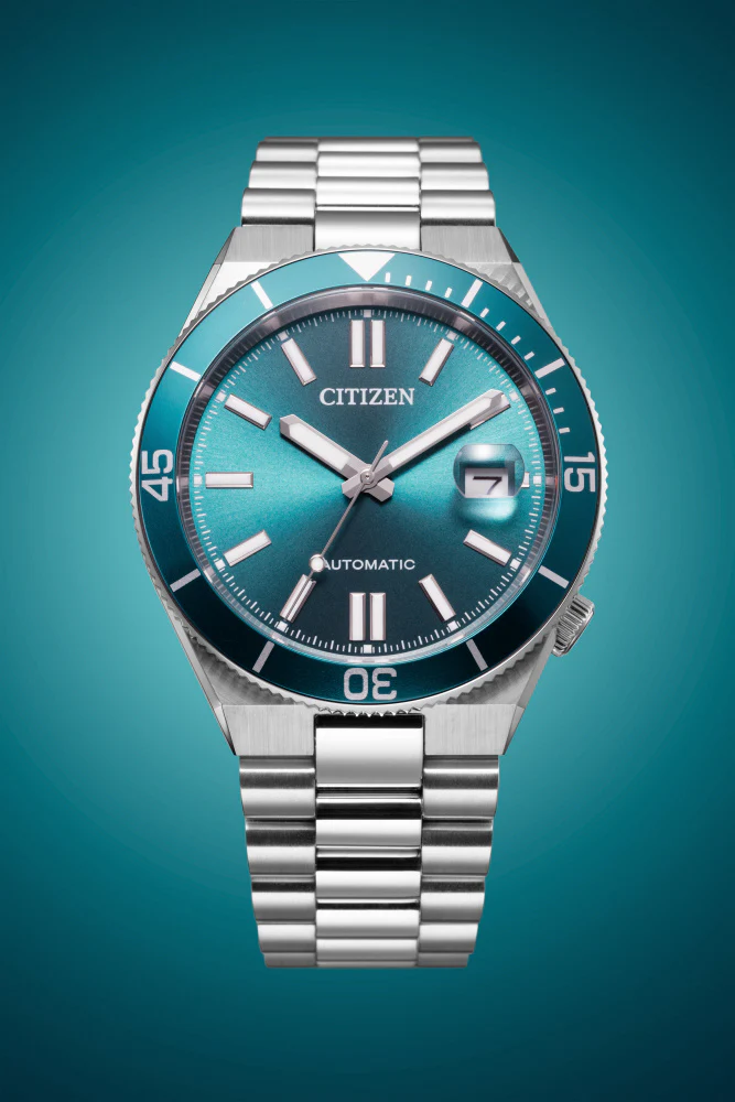 CITIZEN NJ0231-56L Mechanical Movement Stainless Steel Case Blue Dial Water Resistant Elegant Design - Image 9