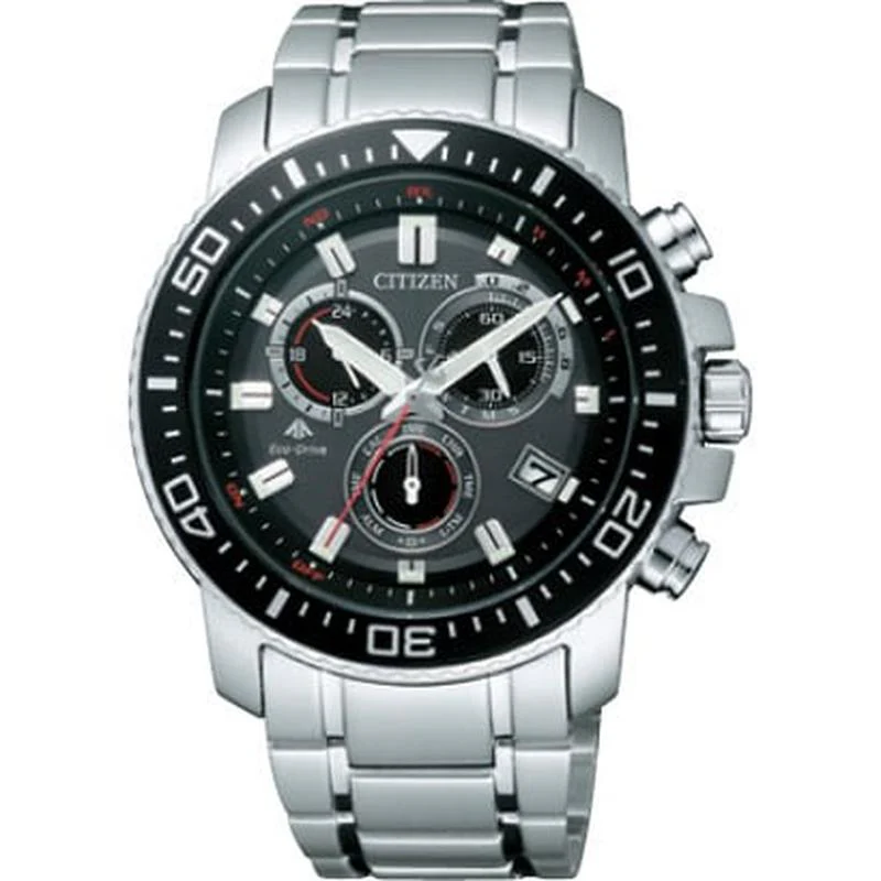 CITIZEN PMP56-3051 Men's Eco-Drive Watch - Stainless Steel Band
