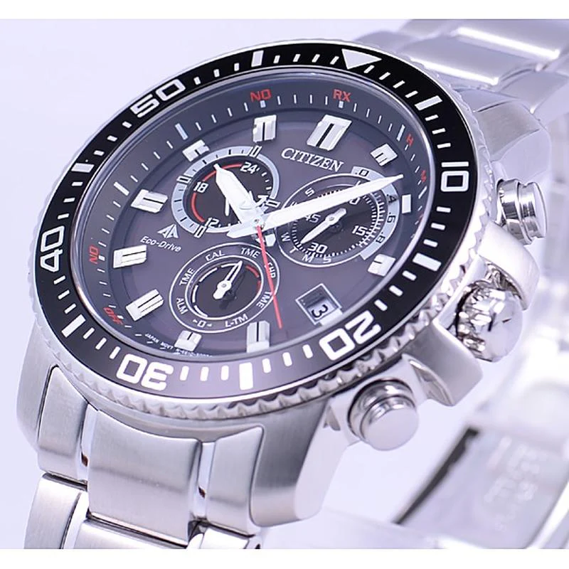CITIZEN PMP56-3051 Men's Eco-Drive Watch - Stainless Steel Band - Image 2