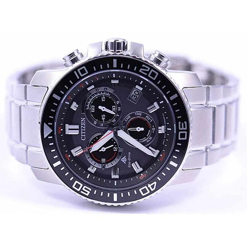 CITIZEN PMP56-3051 Men's Eco-Drive Watch - Stainless Steel Band - Image 3