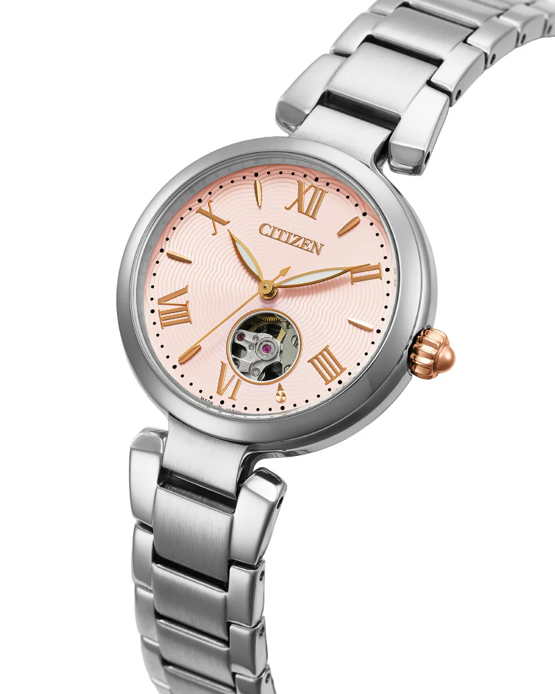 CITIZEN PR105050W Mechanical Open Heart Automatic Movement Elegant Design Stainless Steel Case 50M Water Resistance - Image 4