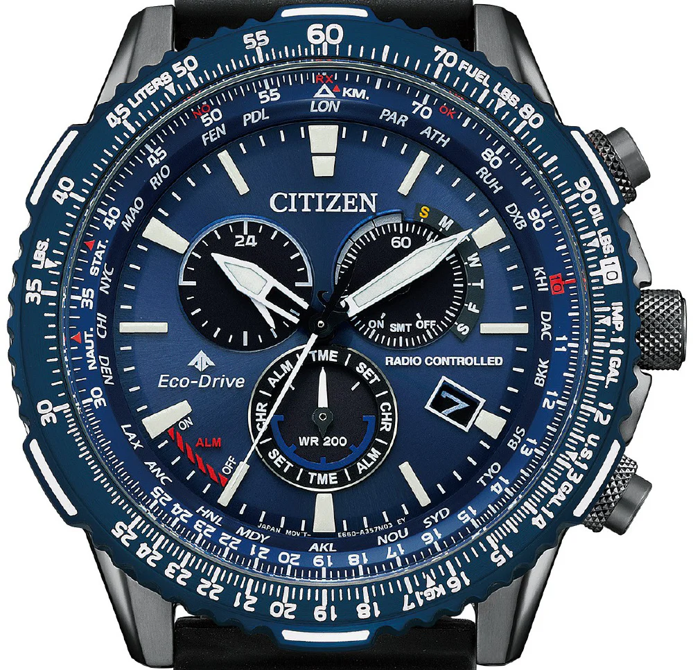 Citizen Men's PROMASTER Eco-Drive Radio-Controlled Watch - Direct Flight SKY Series CB5006-02L - Image 11