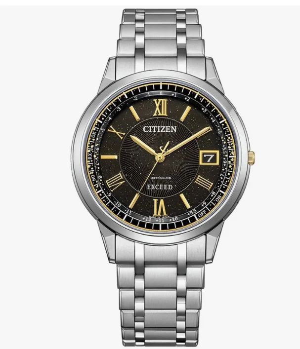Citizen Men's EXCEED Eco-Drive Radio Controlled Watch Direct Flight HINODE COLLECTION CB1144-60E