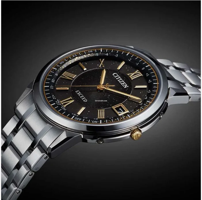 Citizen Men's EXCEED Eco-Drive Radio Controlled Watch Direct Flight HINODE COLLECTION CB1144-60E - Image 3