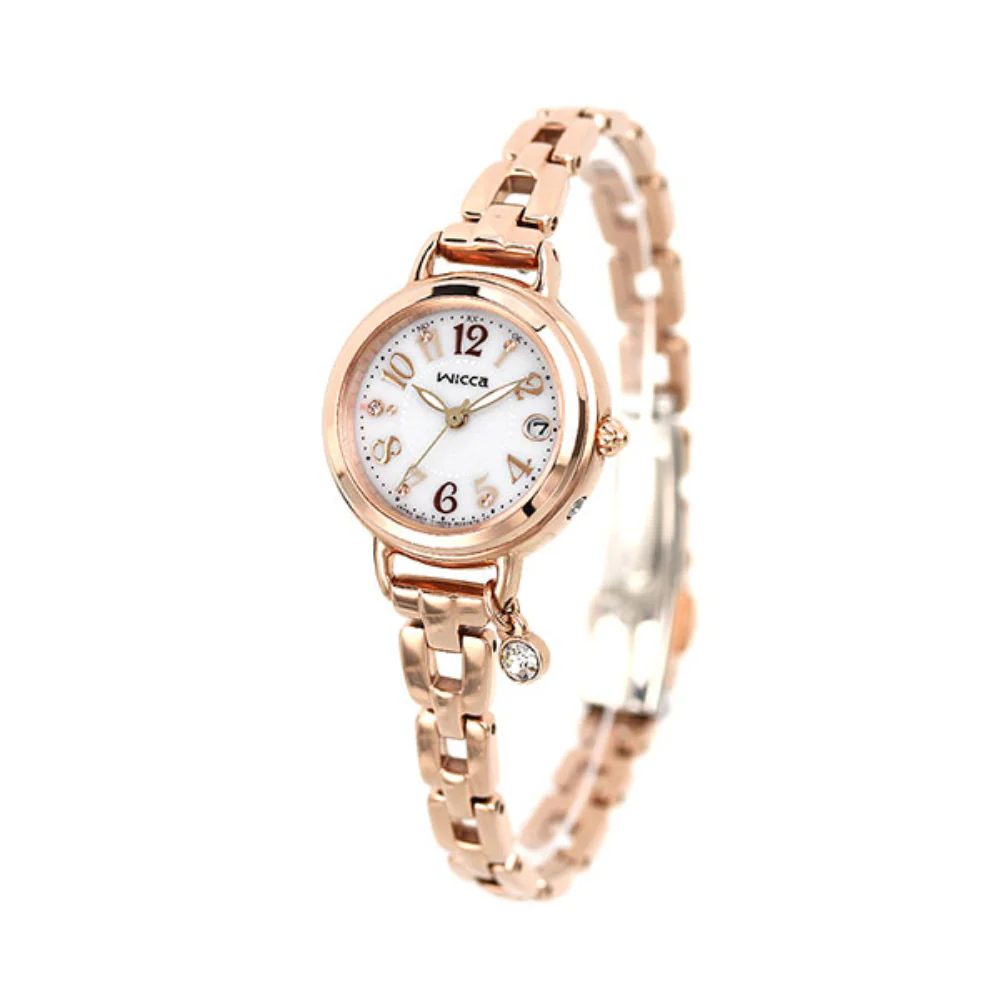 Citizen Wicca Solar Tech Women's Radio Watch with Bracelet Line and Replacement Band KL0-561-17 - Image 2