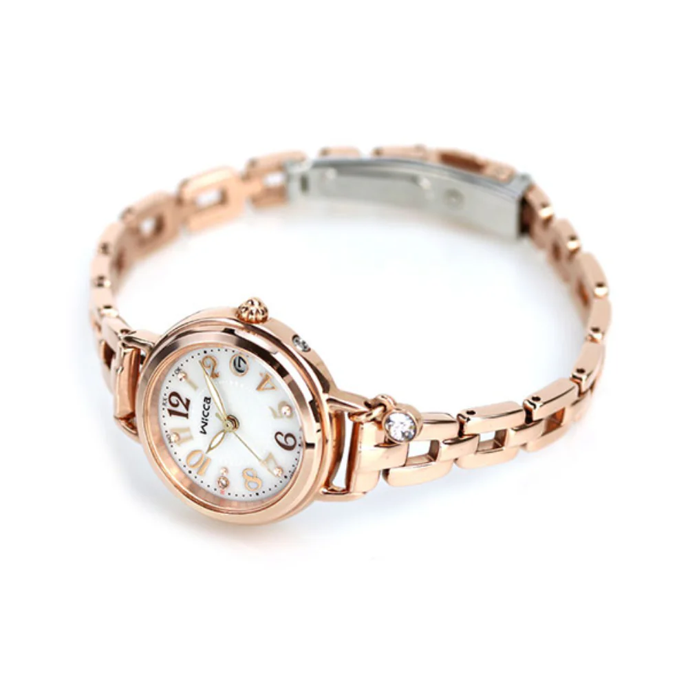Citizen Wicca Solar Tech Women's Radio Watch with Bracelet Line and Replacement Band KL0-561-17 - Image 4