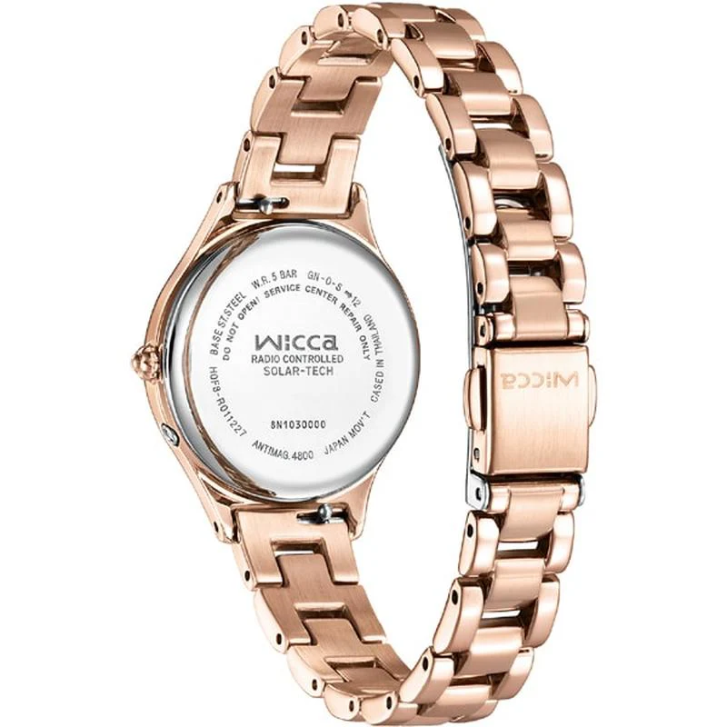 Citizen Women's Wicca Solar Tech Radio Clock HAPPY DIARY Pink Gold KS1-261-91 - Image 2