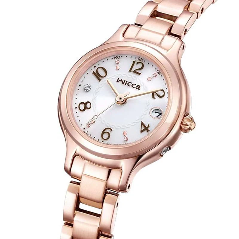 Citizen Women's Wicca Solar Tech Radio Watch with Metal Band KS1-961-11 - Image 5