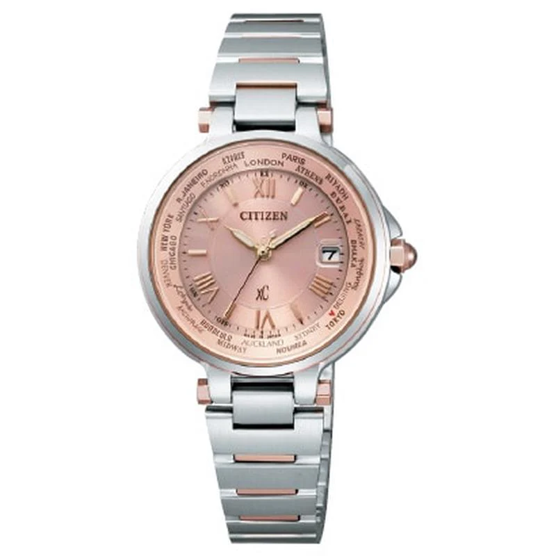 Citizen Women's xC Eco-Drive Multi-Station Radio-Controlled Watch, Happy Flight Series EC1014-65W