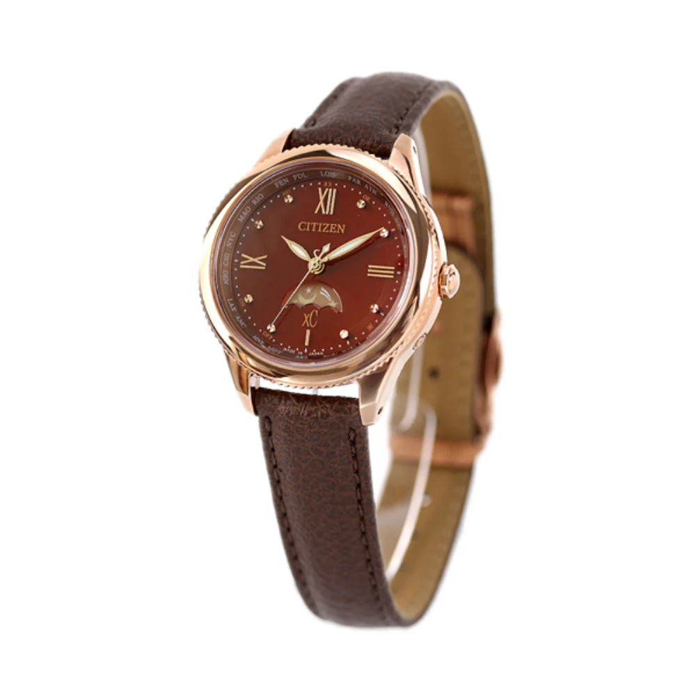 Citizen Women's Watch xC Daichi Collection Titania Happy Flight with Synthetic Leather Band (Plant-derived) Eco-Drive Radio Controlled Watch EE1002-01W - Image 2