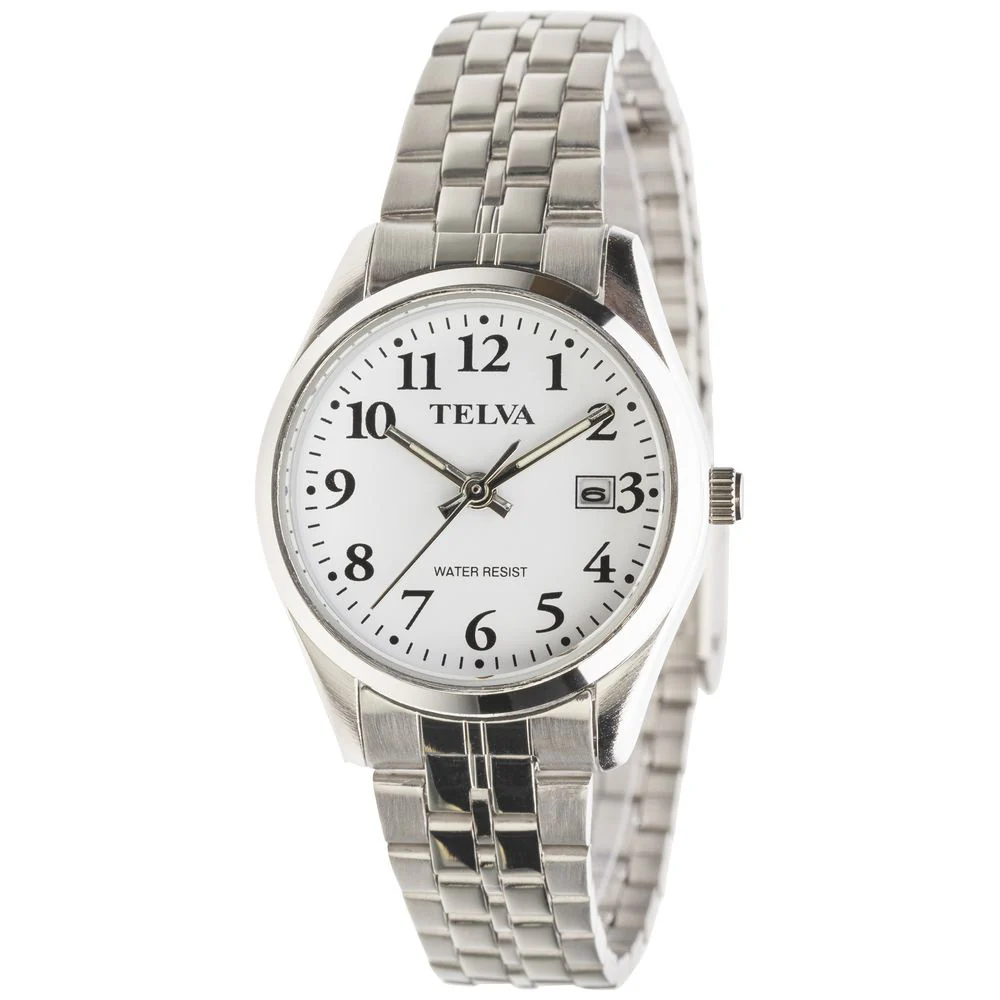 CLEVER IBTEAL245WTS Elegant Silver Date Watch with Durable Stainless Steel Band and Water Resistance for Everyday Style