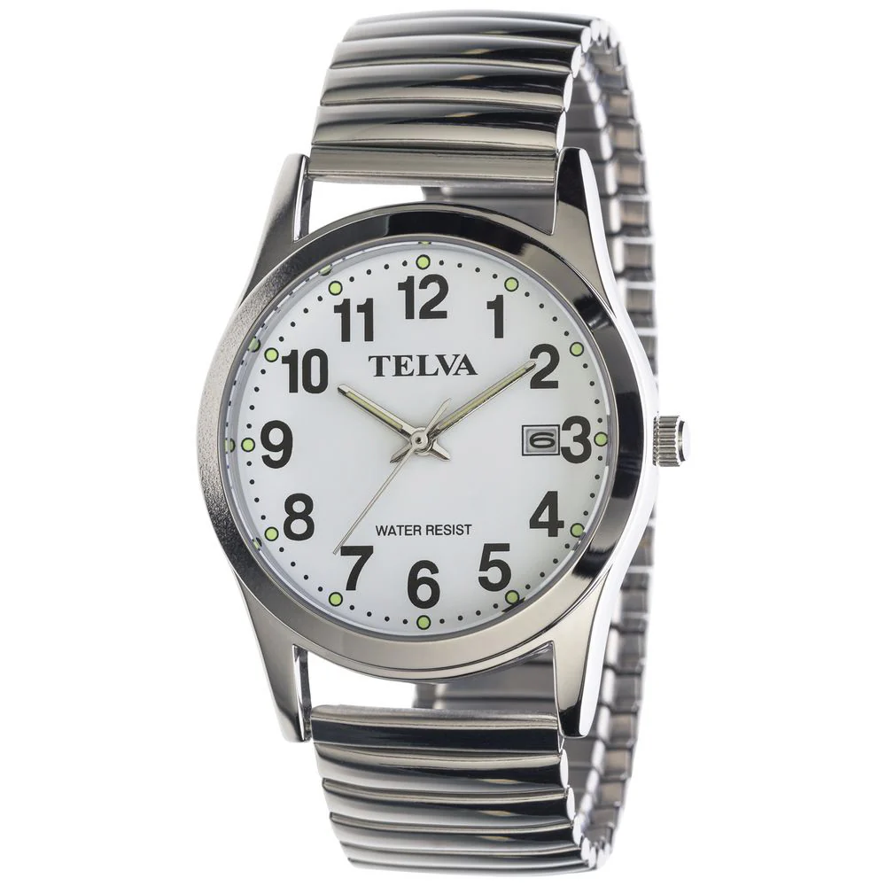CLEVER IBTEAM247WTS Elegant Silver Date Watch with Water Resistance, Scratch Resistant Glass, and Comfortable Fit for Everyday Wear