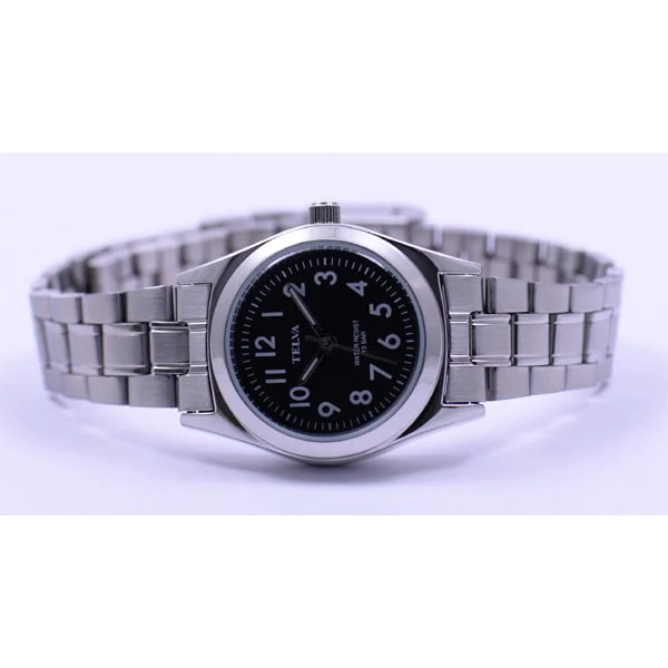 CLEVER TE AL010 BKS Elegant Ladies Watch with Stylish Black Leather Strap, Water Resistant Design and Quartz Movement for Timeless Sophistication - Image 3