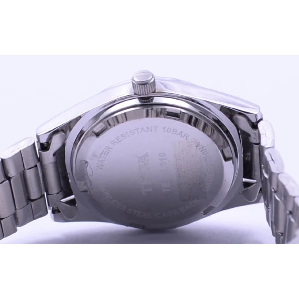 CLEVER TE AL010 BKS Elegant Ladies Watch with Stylish Black Leather Strap, Water Resistant Design and Quartz Movement for Timeless Sophistication - Image 4