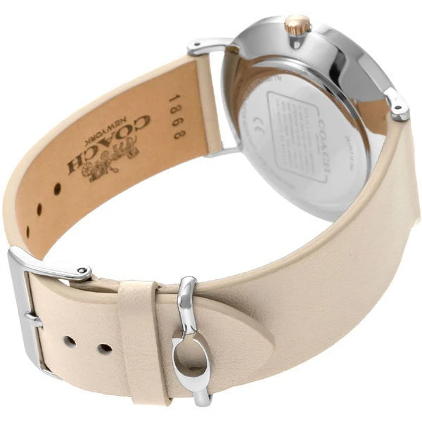 COACH 14503116 Elegant Silver Watch with Classic Design, Water Resistant Feature, Durable Stainless Steel Band for Everyday Wear - Image 4