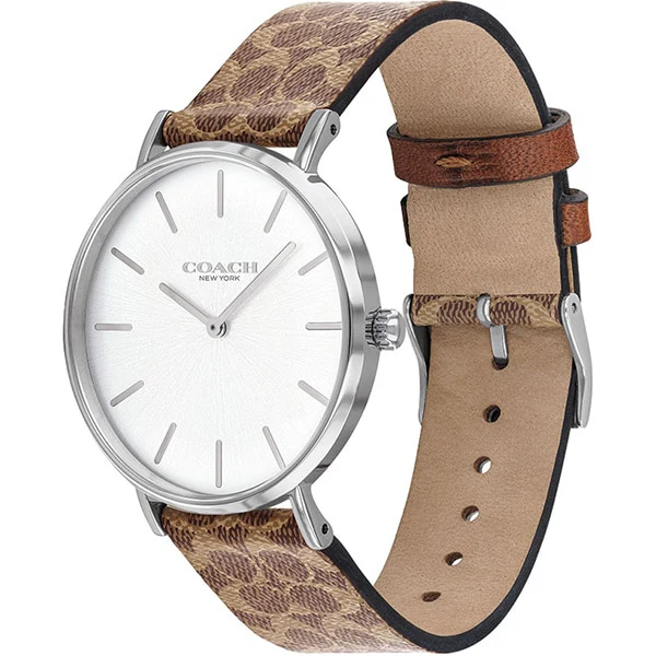 COACH 14503122 Perry 36mm Brown PVC & Leather Watch with 2 Year Warranty Stylish Design Water Resistant Durable Quality - Image 3