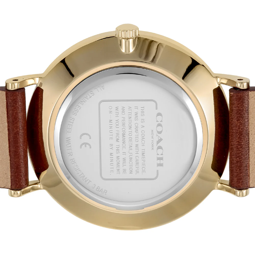 COACH 14503331 Perry Gold Watch 2-Year Warranty Stylish Design Durable Construction Timeless Elegance - Image 4