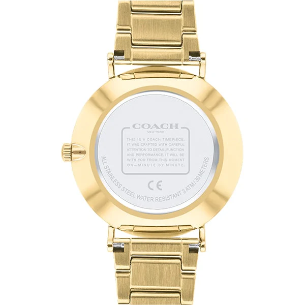 COACH 14503345 Perry 36mm Stainless Steel Watch with White Dial Authentic Design and 2 Year Warranty for Timeless Style and Durability - Image 2