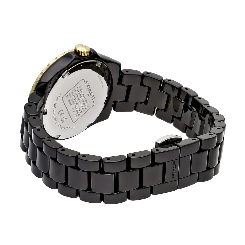 COACH 14503461 Preston Black 2-Year Warranty Stylish Design Durable Build Elegant Timepiece - Image 4