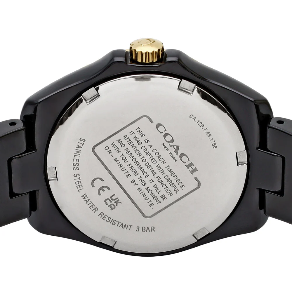 COACH 14503461 Preston Black 2-Year Warranty Stylish Design Durable Build Elegant Timepiece - Image 5