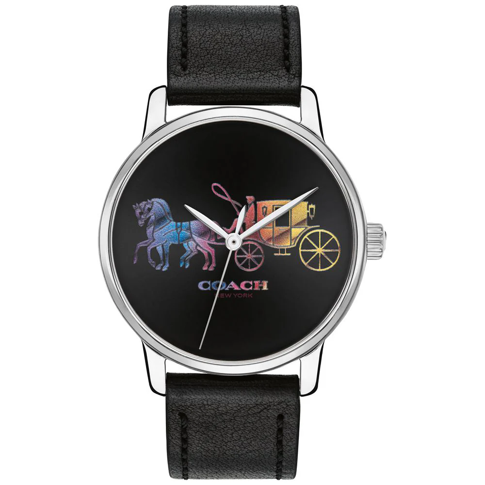 COACH 14503585 Elegant 36mm Black Dial Durable Stainless Steel Water-Resistant 5-Year Warranty