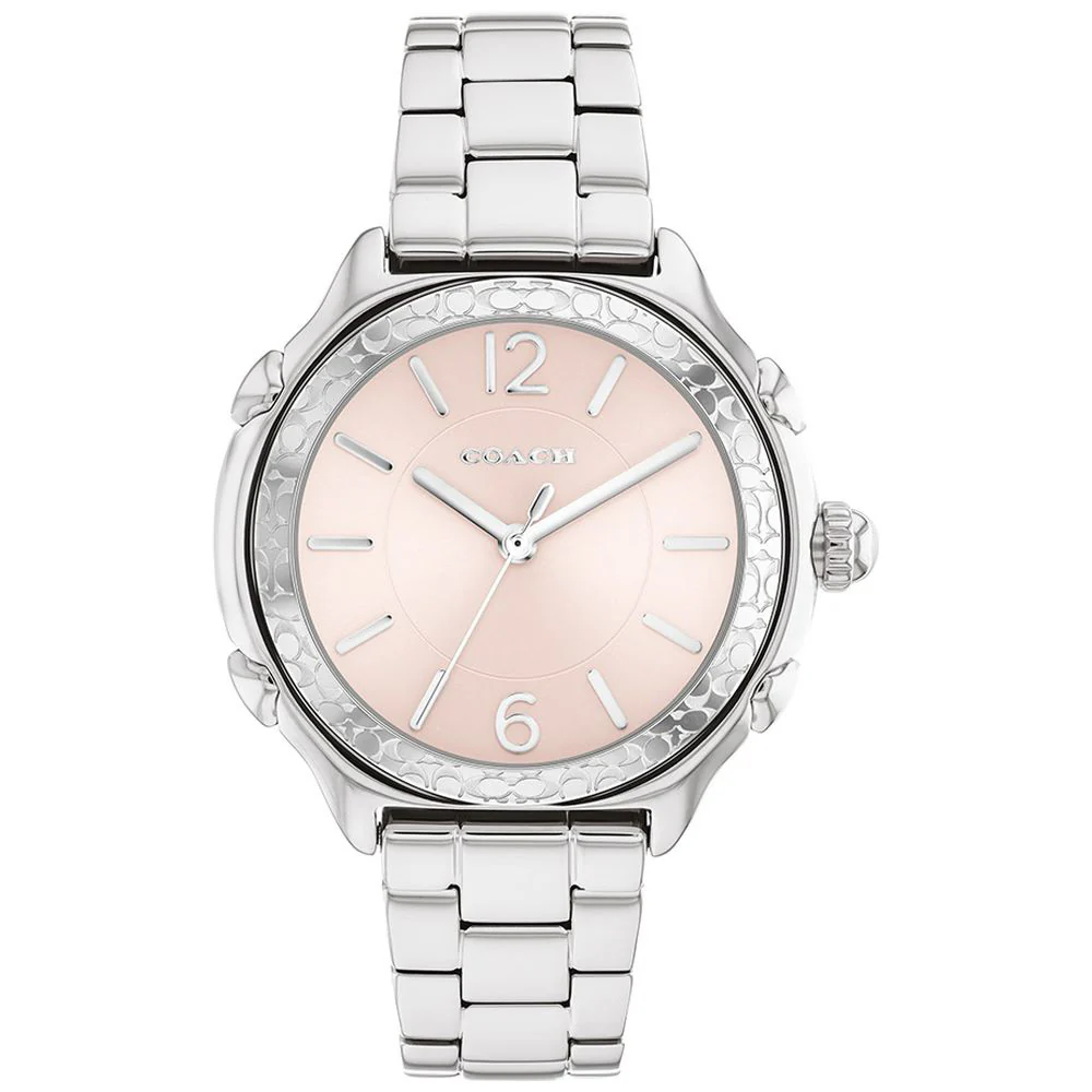 COACH 14503903 Elegant 36mm Pink Design Durable Stainless Steel Case Water Resistant 5-Year Warranty