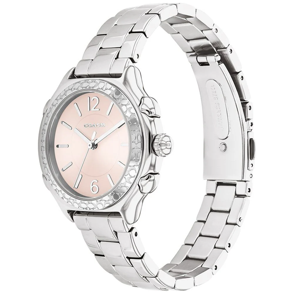 COACH 14503903 Elegant 36mm Pink Design Durable Stainless Steel Case Water Resistant 5-Year Warranty - Image 2