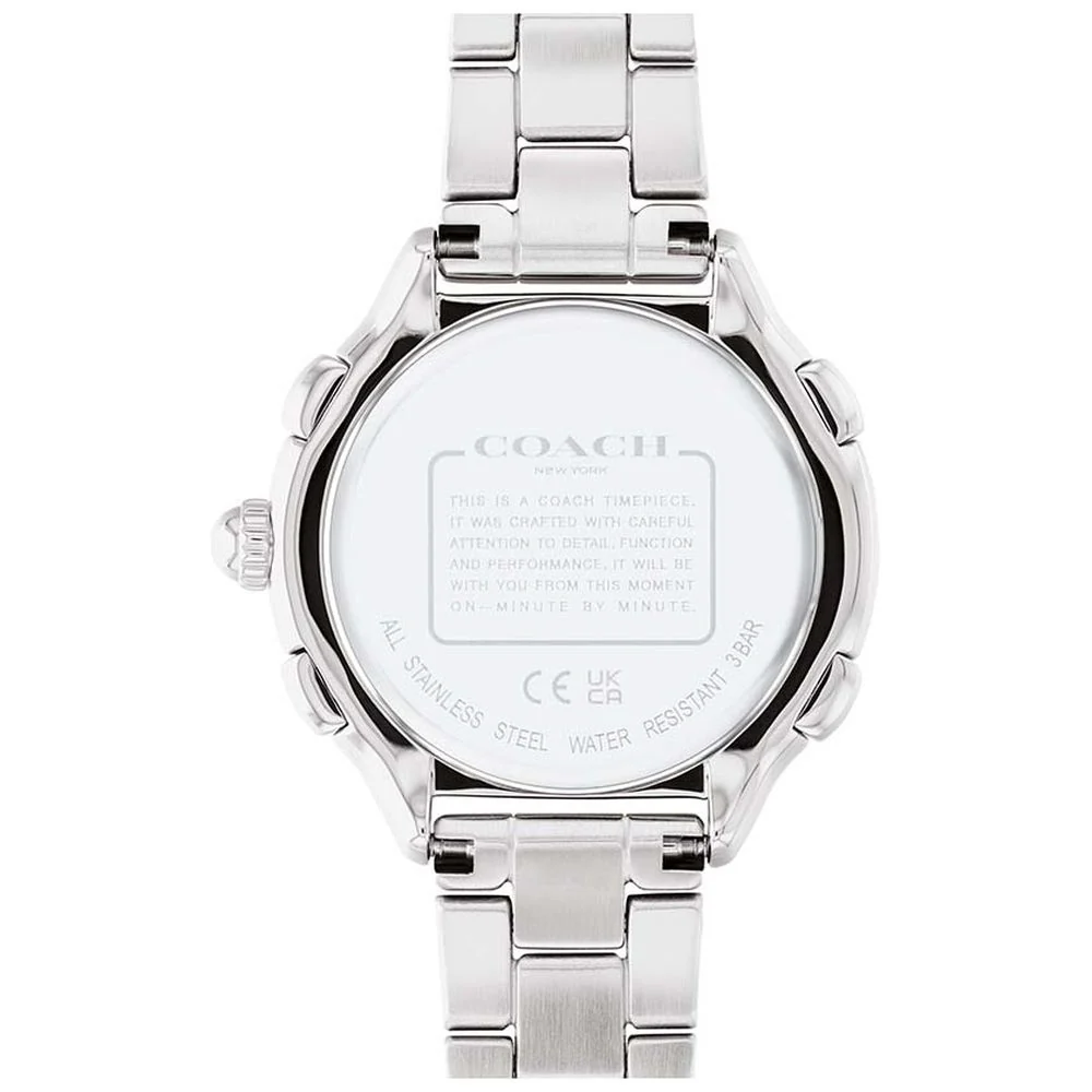 COACH 14503903 Elegant 36mm Pink Design Durable Stainless Steel Case Water Resistant 5-Year Warranty - Image 3