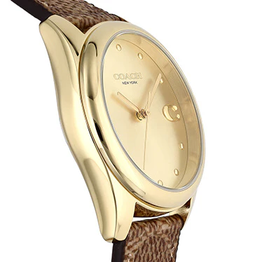 COACH 14504111 36mm Greyson Gold Stainless Steel Water Resistant Elegant Design 5-Year Warranty - Image 2