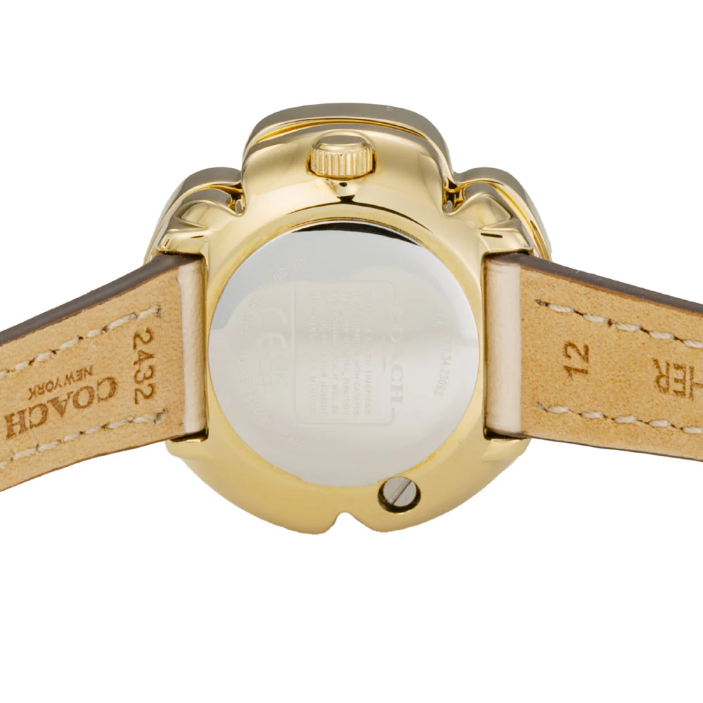 COACH 14504151 Elegant Tea Rose Design Silver Tone 2-Year Warranty Stylish Women's Watch - Image 5