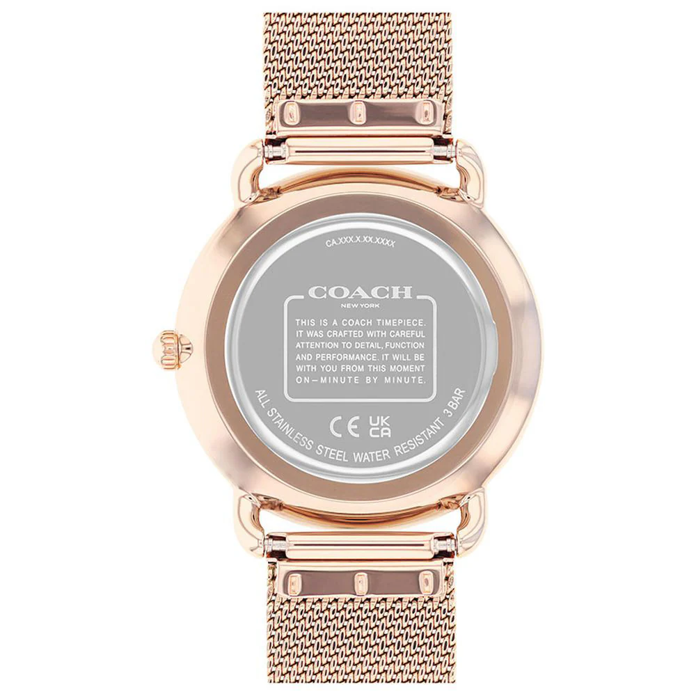 COACH 14504384 Stylish Black Dial 36mm Quartz Movement Water Resistant 5-Year Warranty - Image 3
