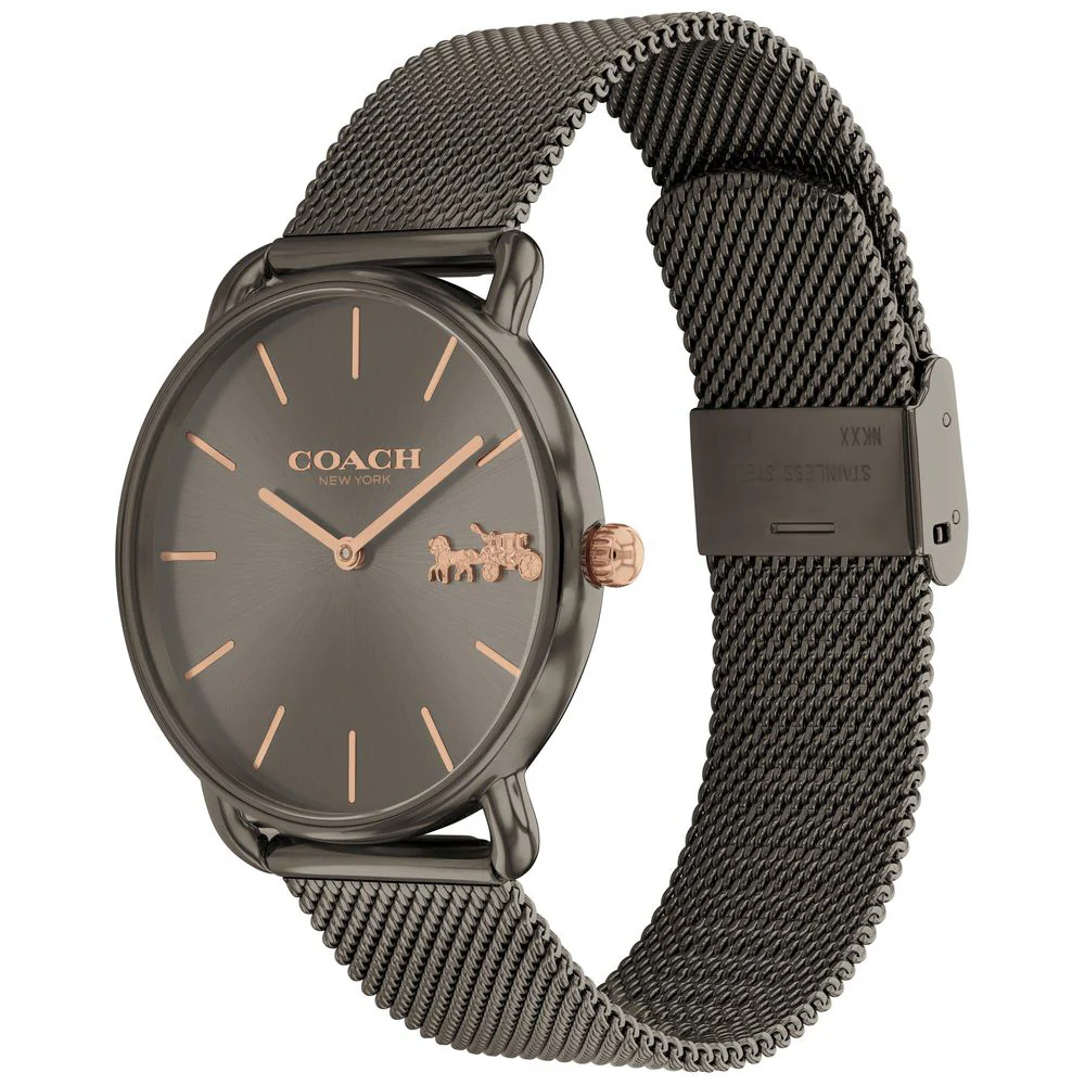 COACH 14504385 Elegant Black 36mm Design Durable Stainless Steel Water Resistant 5-Year Warranty - Image 2