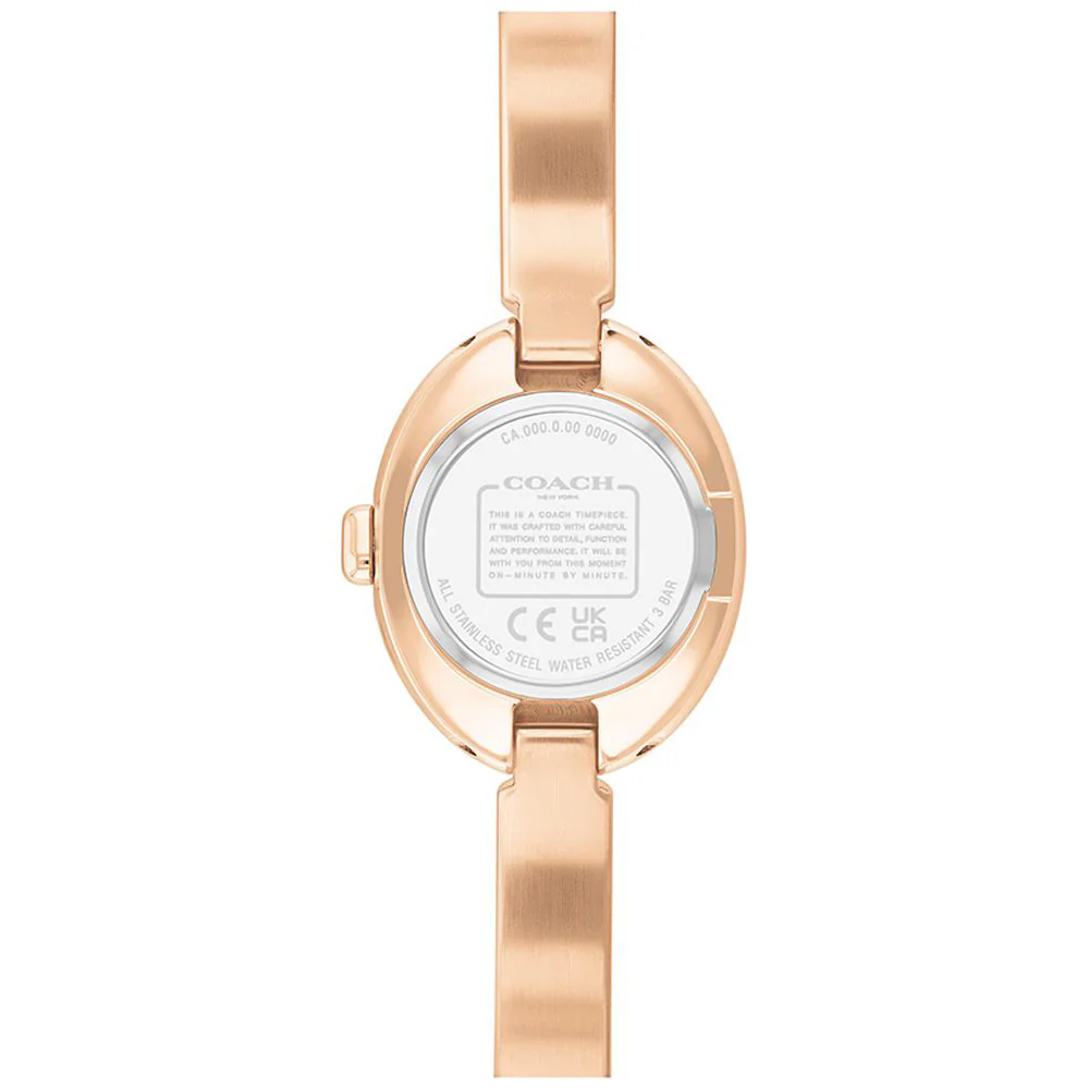 COACH 14504531 Elegant White Design 5-Year Warranty 22.5mm x 27.5mm Perfect for Everyday Wear - Image 2