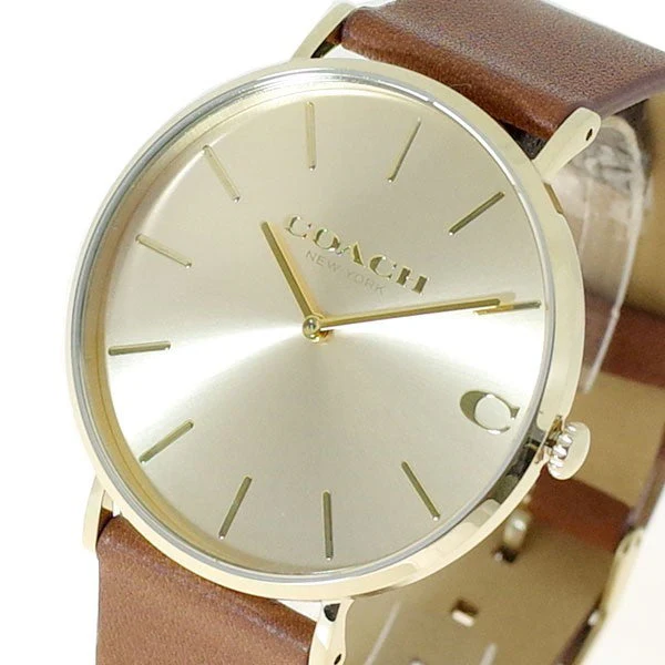 COACH 14602433 CHARLES 2-Year Warranty Gold [Parallel Import]