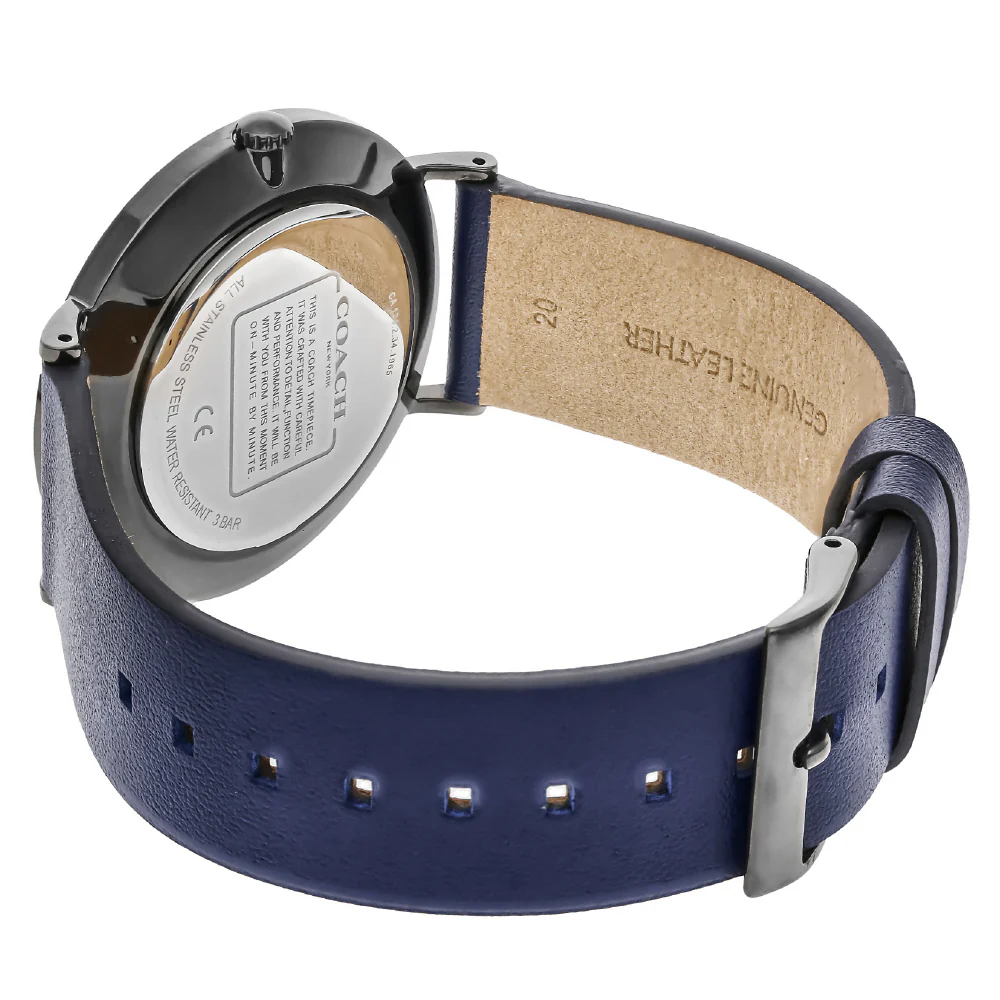 COACH 14602526 Charles Navy 2-Year Warranty Elegant Design Durable Materials Stylish Timepiece - Image 4