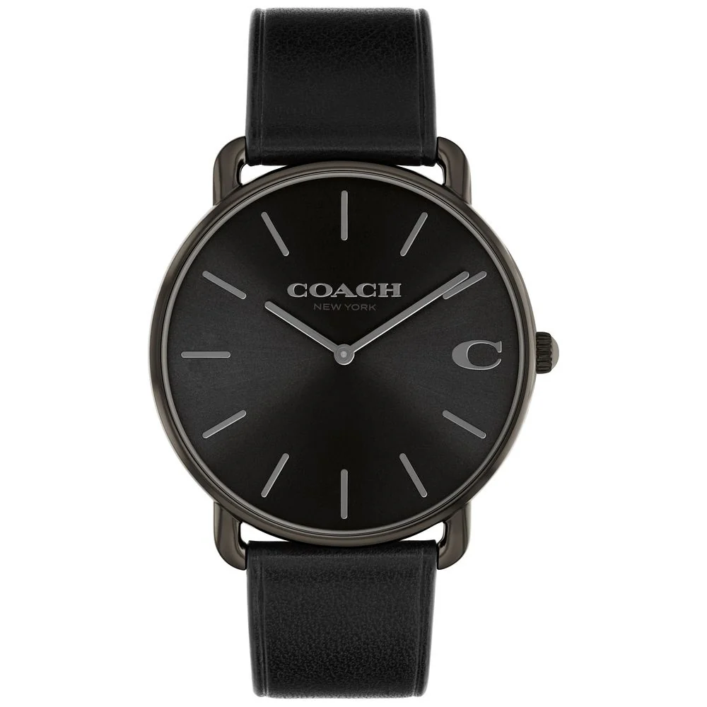 COACH 14602719 Elegant Black Dial 41mm Stainless Steel Case Water Resistant 5-Year Warranty