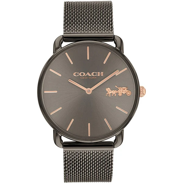 COACH ELLIOT36mm Stylish Leather Strap - Water Resistant - Quartz Movement - Elegant Design - Image 3