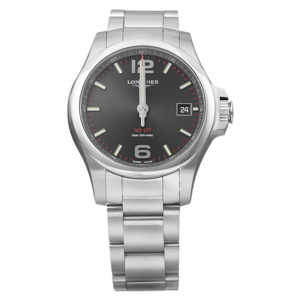 Longines L3.716.4.56.6 Conquest Quartz Men's Black Watch