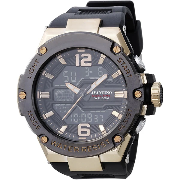 CREPHA AV-AD390-BK Stylish Design Water Resistant Quartz Movement Durable Strap Elegant Timepiece