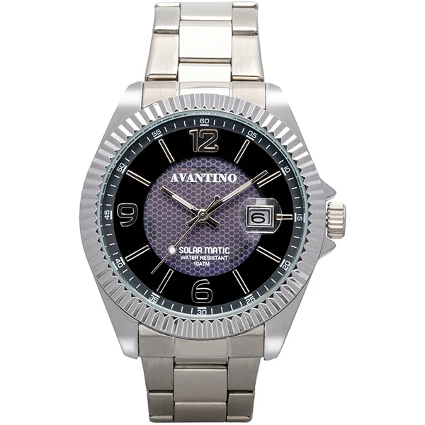 CREPHA AV-AM403-BKS Solar Watch with Luminous Display 10 ATM Water Resistance Date Function