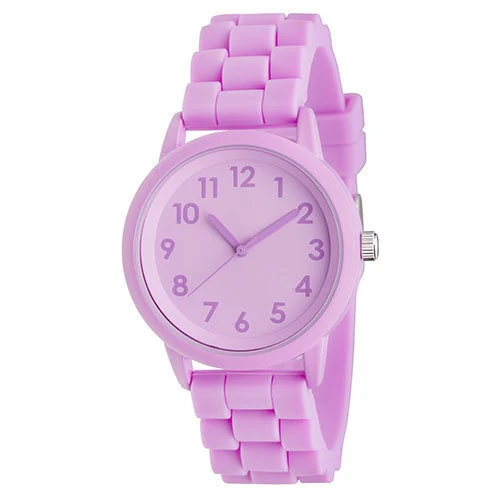 CREPHA B-NB-AL271-PU Analog Watch Silicone Band Purple Stylish Design Water Resistant Lightweight - Image 3