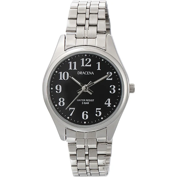 CREPHA DC-AL359-BKS Durable 4-Year Battery Life Stylish Design Water-Resistant Elegant Black Finish